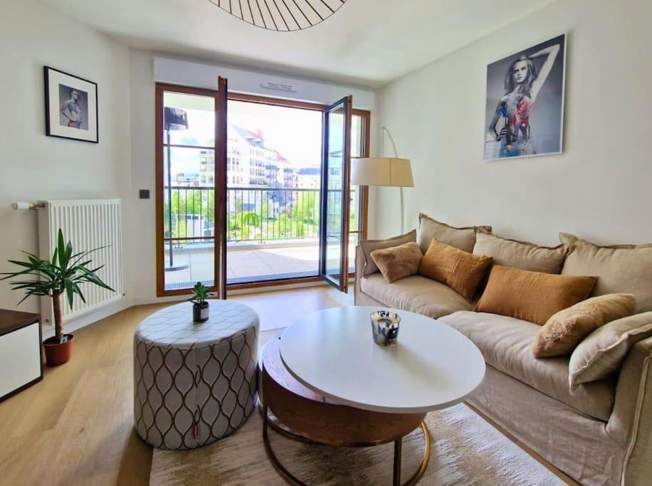 Sublime Appartement 4 Etoiles Neuf T3 Aputeaux 61M2 Proche La Defense, 10M2 De Terrasse Avec Magnifique Vue 外观 照片